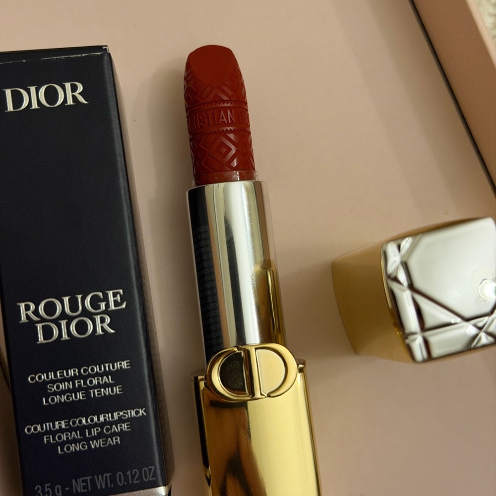 Dior Rouge Lipstick - Elegant Brick Red